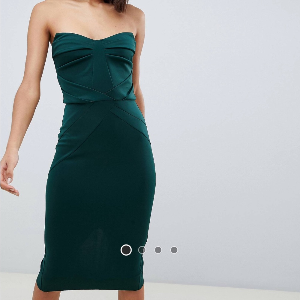 Beautiful strapless midi dress